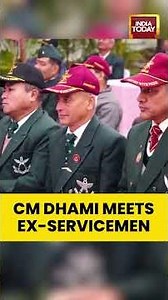 Uttarakhand CM Pushkar Singh Dhami Meets Ex-Servicemen