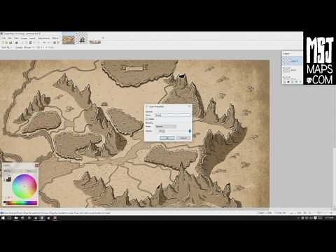 Customizing fantasy maps by Stephen Joy using Paint.net