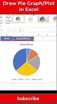 How to draw a pie chart in excel | PieGraph | Pie Plot