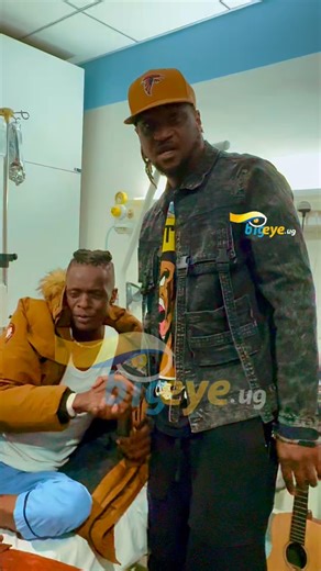 446K views · 19K reactions | Nigerian star singer Rude Boy paid visit to ailing Jose Chameleone at Nakasero hospital in a heartwarming display of camaraderie and support. Rude Boy’s visit to Chameleone’s hospital bedside is a testament to the strong bonds of friendship and solidarity that exist between the two. The visit not only lifted Chameleone’s spirits but also sent a powerful message of support and encouragement to his fans and well-wishers. | BigEye.ug | Facebook