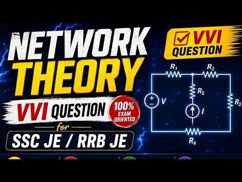 Network Theory (VVI Objective for RRB JE/ SSC JE) || Electrical / Electronics Engg.