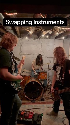 Instrument switcheroo #music #songs #instrumentswitch #talentedmusicians #punk