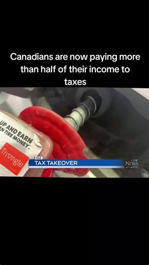 Canadians are now paying more than half of their income to taxes #canada_life🇨🇦 #canada🇨🇦 #fyp