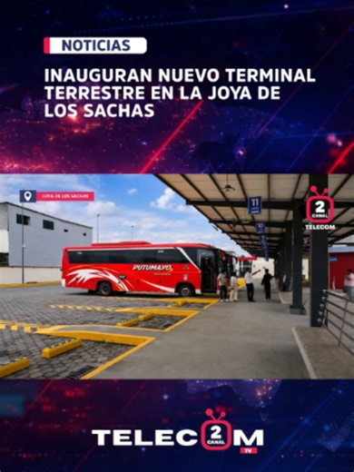 Joya de los Sachas inaugura oficialmente su moderno Terminal Terrestre. Una mega obra diseñada para ordenar la movilidad, impulsar el comercio y potenciar el turismo en nuestro cantón. #telecomteinforma #telecomtvcanal2 #orellana_ecuador🇪🇨💜❤ #lajoyadelossachas #conectividadvial