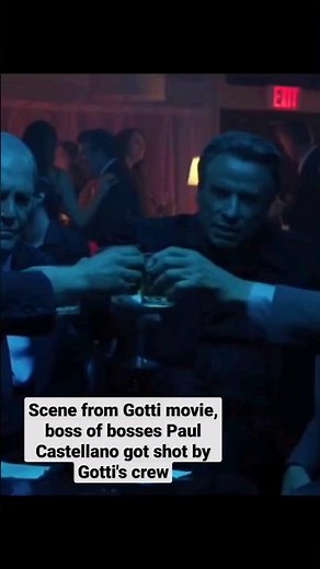 In Travolta's 2018 Gotti movie, mob boss Paul Castellano gets shot by Gotti's crew | #shorts #gotti