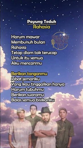 Payung Teduh - Rahasia Lirik #laguenak #payungteduh #helpmesingit #lirikvideo #rahasia