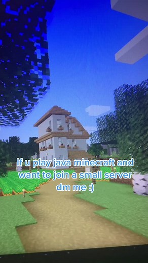 Dm me if u wanna join a small Minecraft server!! #minecraft #server