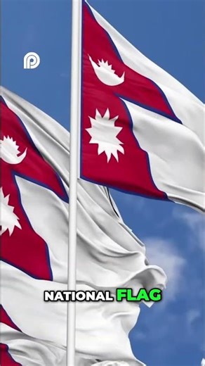 Nepal's Unique Non-Rectangular Flag_ A Himalayan Symbol #facts #amazingfacts #unknownfacts