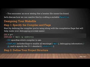 How to Create a Makefile with Includes and Libraries for Your C+ + Project