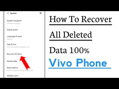 How To Recover All Deleted Data in Vivo Phone, Delete Data Kaise Wapas Laye Vivo Phone Pe