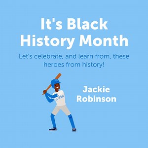 13 reactions | This Black History Month, Kiddie Academy honors heroes from history who paved the way for generations to follow. Today, let's learn about the life of Jackie Robinson! | Kiddie Academy | Facebook