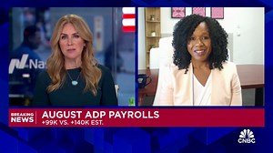 August private payrolls rose by 99,000, smallest gain since 2021 and far below estimates, ADP says