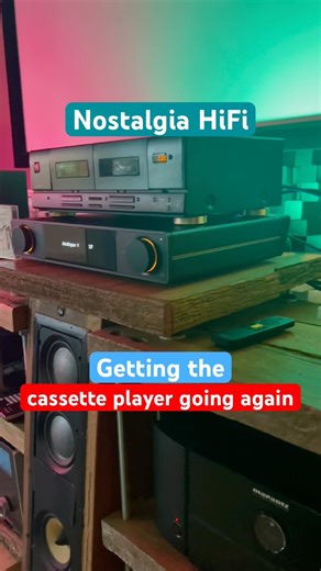 Hooking up the cassette player and playing a classic 80s soundtrack #80smusic #VintageHiFi #HiFi