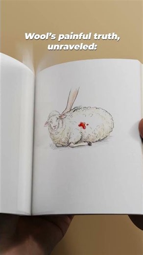 If the tag says “wool,” it’s made with a sheep’s suffering, no matter which way you flip it 💔