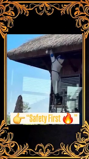 Working on rooftops requires skill AND safety. In this case, a...