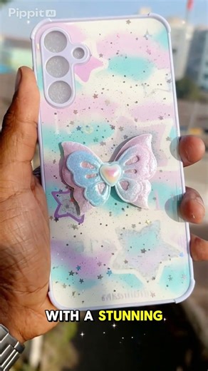 Samsung A15 – 3D Bow Design, Shockproof Hard TPU Cute Butterfly Back Cover
