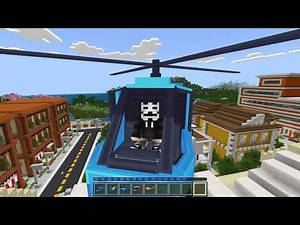 Vehicle City MAP in Minecraft PE