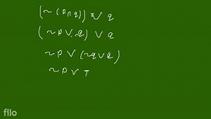 The boolean expression (\sim(p \wedge q)) \vee q is equivalent ... | Filo