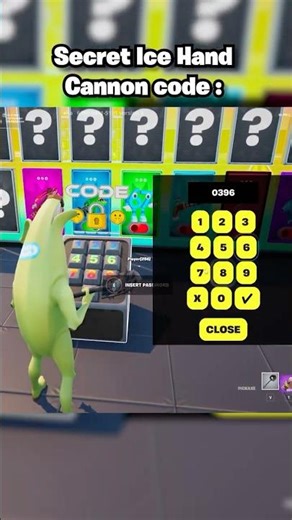 Secret Code for the Ice Hand Cannon in SUPER 1V1 FFA!