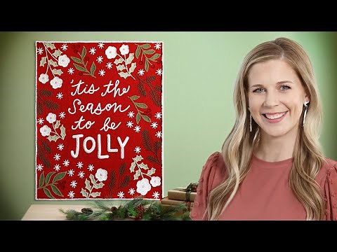 How to Make a Tis the Season Chenille Panel - Free Project Tutorial