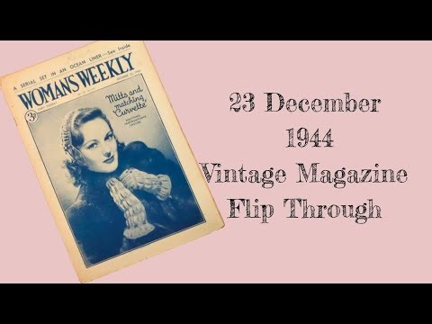 Woman's Weekly 23 December 1944 Vintage Magazine Flip Through