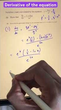 Q13(i) derivative of the equation | IGCSE March 2019 | add math | paper 22 | 0606/22