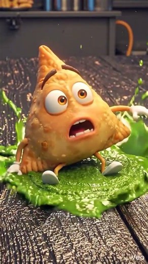 Angry Samosa vs The Boiling Oil! 🥟🔥 Funny 3D Animation #shortsviral #youtubeshorts #viral #trending