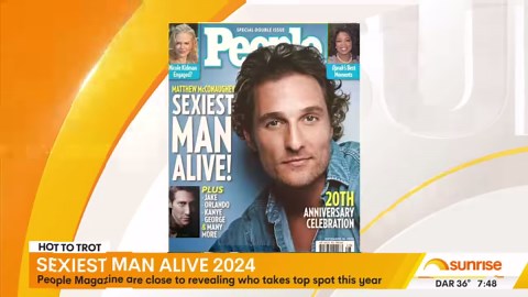 SEXIEST MAN ALIVE 🤩 As People magazine gets set to reveal this year’s Sexiest Man Alive, we look at some of the top contenders, and how the award has changed over nearly four decades 😘 WATCH SUNRISE FOR MORE | 7plus ☀️ | Sunrise