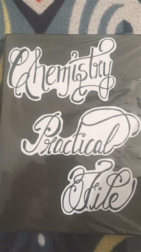 Decorate practical chemistry file cover✨💫💫