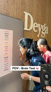 𝐀𝐫𝐭𝐡𝐢 𝐑𝐚𝐠𝐮𝐫𝐚𝐦 on Instagram: "Team was curious to know if I had Brain🧠😂 [Brain function test Fun game Brain test color reading stroop test fun Friday office times Challenge interesting Office reels corporate Trending Explorer]"