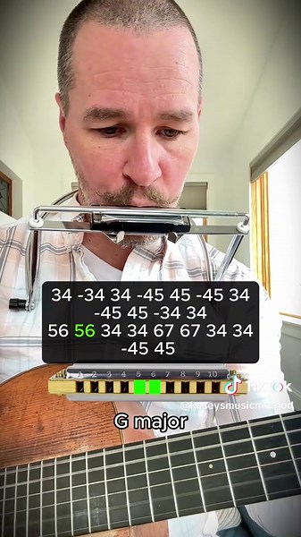 Kaseys Music Method (@kaseysmusicmethod) - Learn to Play Nine Ball by Zach Bryan on Harmonica