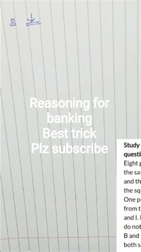 best trick to solve banking puzzles #education #motivation #ibps #ibpsrrb #ibpspo#licassistant
