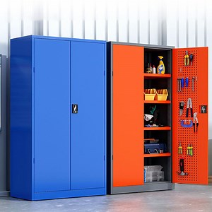 [Hot Item] Factory Heavy Duty Stainless Steel Tool Cabinet Workshop Tool Box with Lock Hardware Parts Storage Cabinet