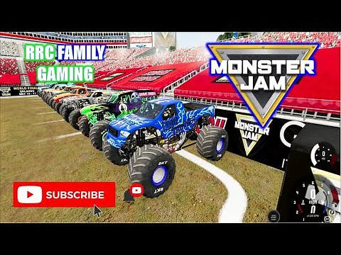CRAZY MONSTER TRUCK Monster Jam 2 WHEEL & FREESTYLE Event with RRC Family Gaming! # 9