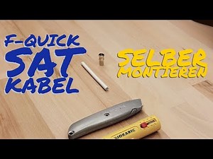 Quick F-connector installation - Coaxial cable F-connector