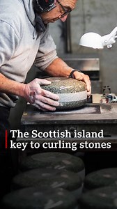Why this ancient Scottish island is key to the world’s curling stones 🥌⛰️ bbc.in/3TZhEWV | BBC Scotland News