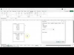 Introduction to Radio Buttons and Grouping in Excel. Create Interactive Excel Sheets! #howto