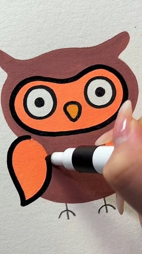 5K views · 36 reactions | Cute Owl 黎 Asmr Coloring #Coloring #drawing #sketching #painting #acrylicpainting #markers #asmr #reel #fastasmr #fyp #ColoringPage | JDV Creative | Facebook