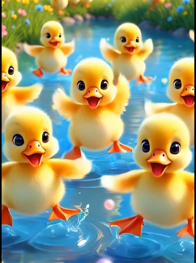 Chickens, chicks, and ducklings dancing. Cartoon. #kidssong #funny #infantil #forkids #dance