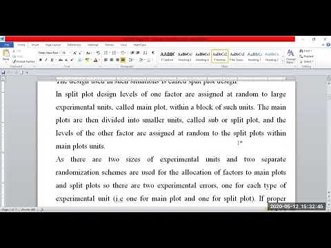 Introduction and Layout plan of Split Plot Design - Experimental Statistics P1