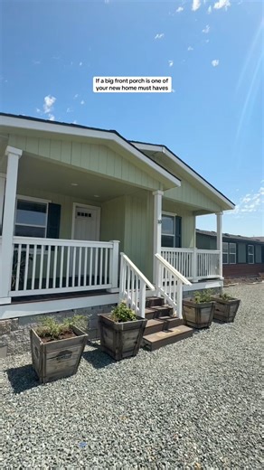 This cottage style home is a must-see 🤩 #claytonhomes #manufacturedhomes #modularhomes #mobilehome #doublewide #hometour #cottagecore #cottagehome #porchgoals | Clayton
