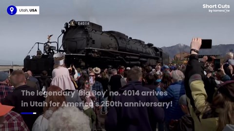 Massive turnout in Utah to see legendary 'Big Boy' steam train