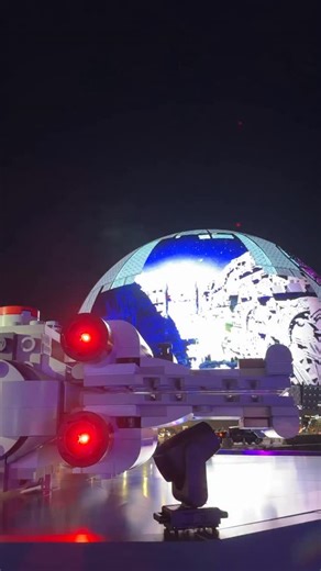 The Star Wars trench run; but it’s Lego, with life size X-Wing, in Vegas, and the Death Star is The Sphere?!?! Watch A Current Affair TONIGHT to see my trench run attempt and all the best gadgets at #CES #eftm #9ACA | Trevor Long