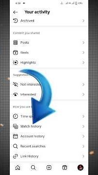 How to see reels watch history on instagram | Instagram ki reels history delete kaise kare