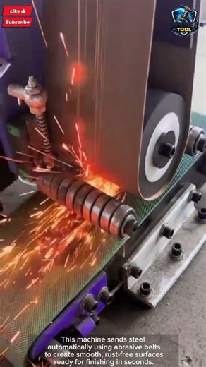 Automatic Metal Tool Sander Machine for Fast Steel Finishing#tool