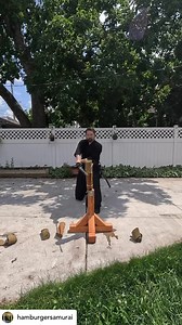 RePosted • @hamburgersamurai 06/19/2025 #tameshigiri It’s been a very busy month in a multitude of ways (new job, vacation, getting sick, state of the world, etc.), and I’ve crammed the sessions a little closer together this month. In a previous post I’ve mentioned I’ll be cutting less often moving forward, and in many ways the sessions have a lot more value and more meaning. It slows down the process, and it really makes you put more thought into each and every cut (more so than usual, at least