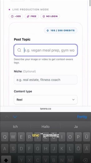 Never brainstorm hashtags again. Use this free tool now.