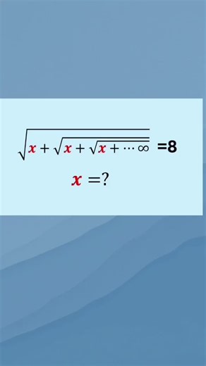 How to solve nested Radical series involving infinity.