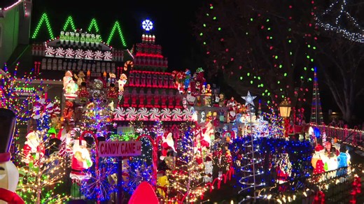 Eagle family's Candy Cane Lane display brings Christmas magic to the neighborhood
