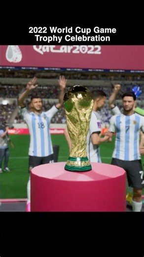 2022 FIFA World Cup Final Trophy Celebration (FIFA 23) #fifa #worldcup #football #fifaworldcup